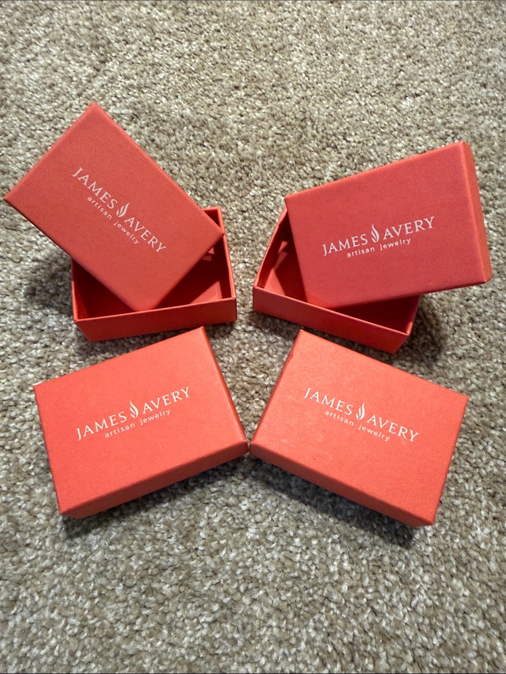 James Avery small Jewelry Gift Box - Set of 4, preowned 💕